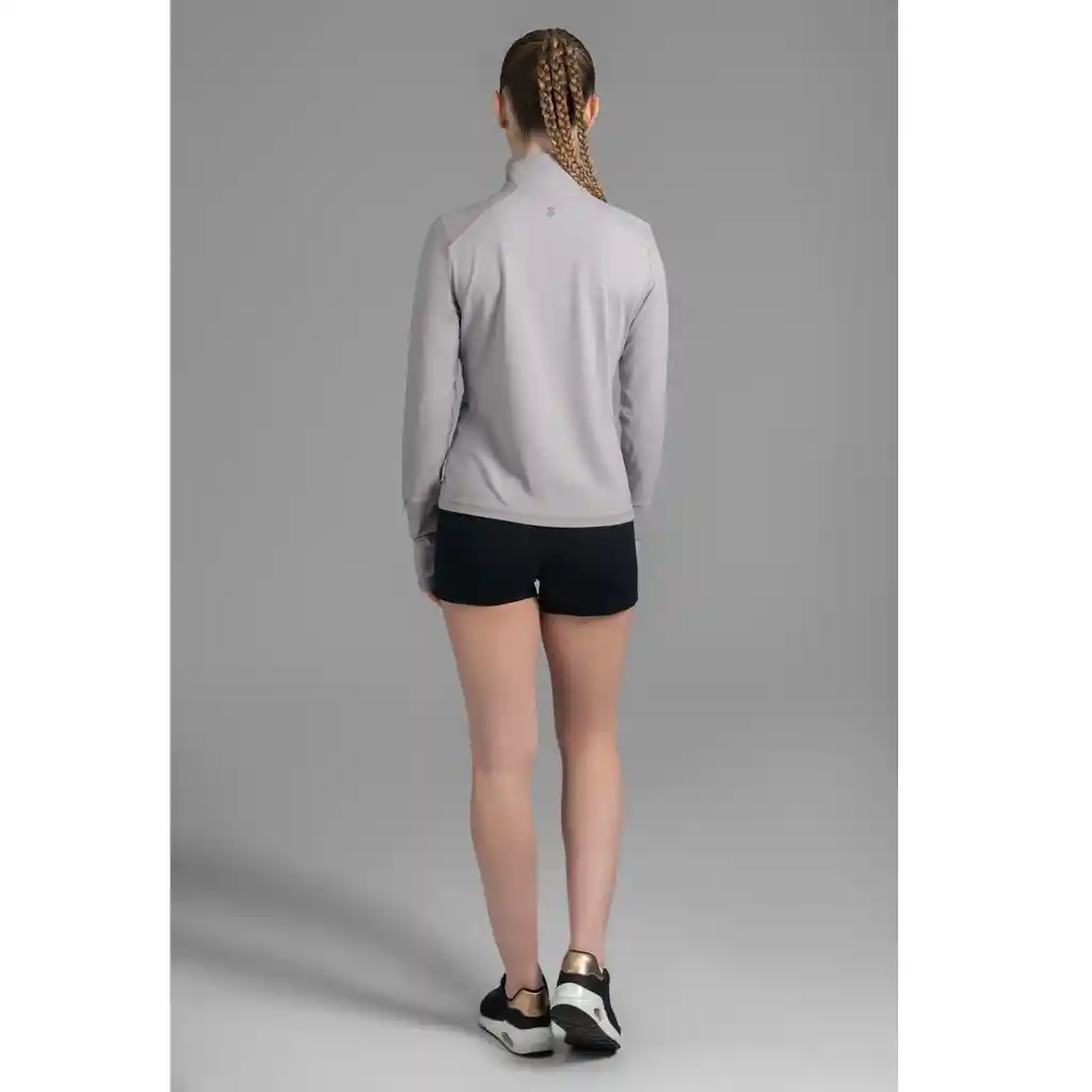 Ultimate Midi Zipper Sport Mujer Cool Gray - M