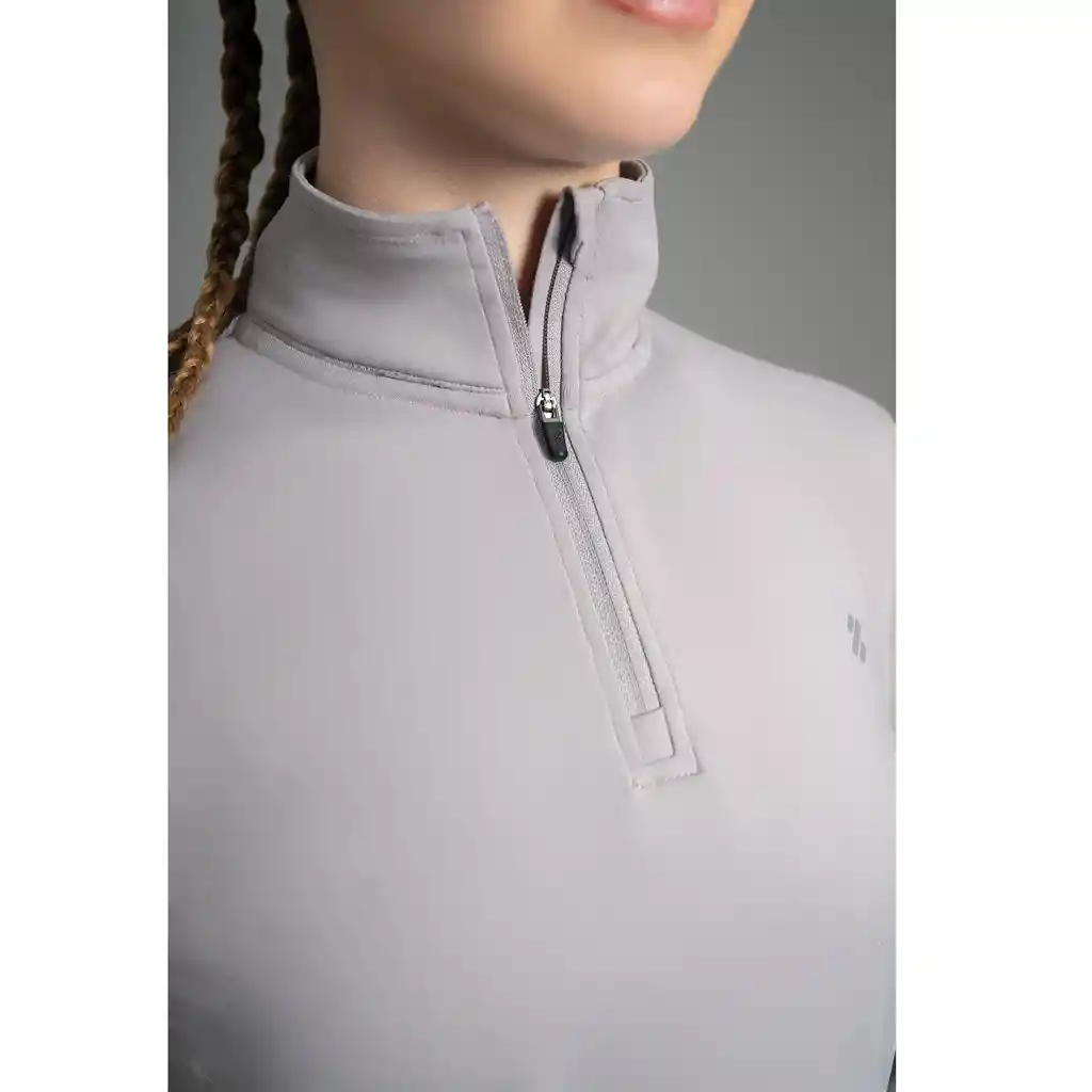 Ultimate Midi Zipper Sport Mujer Cool Gray - M