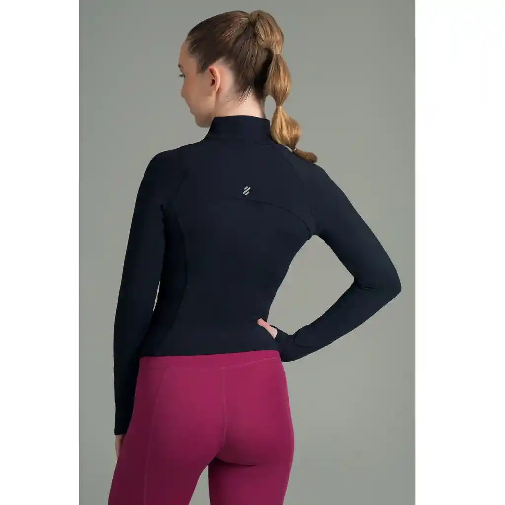 Ultimate Full Zipper Sport Mujer Vintage Black - Xs