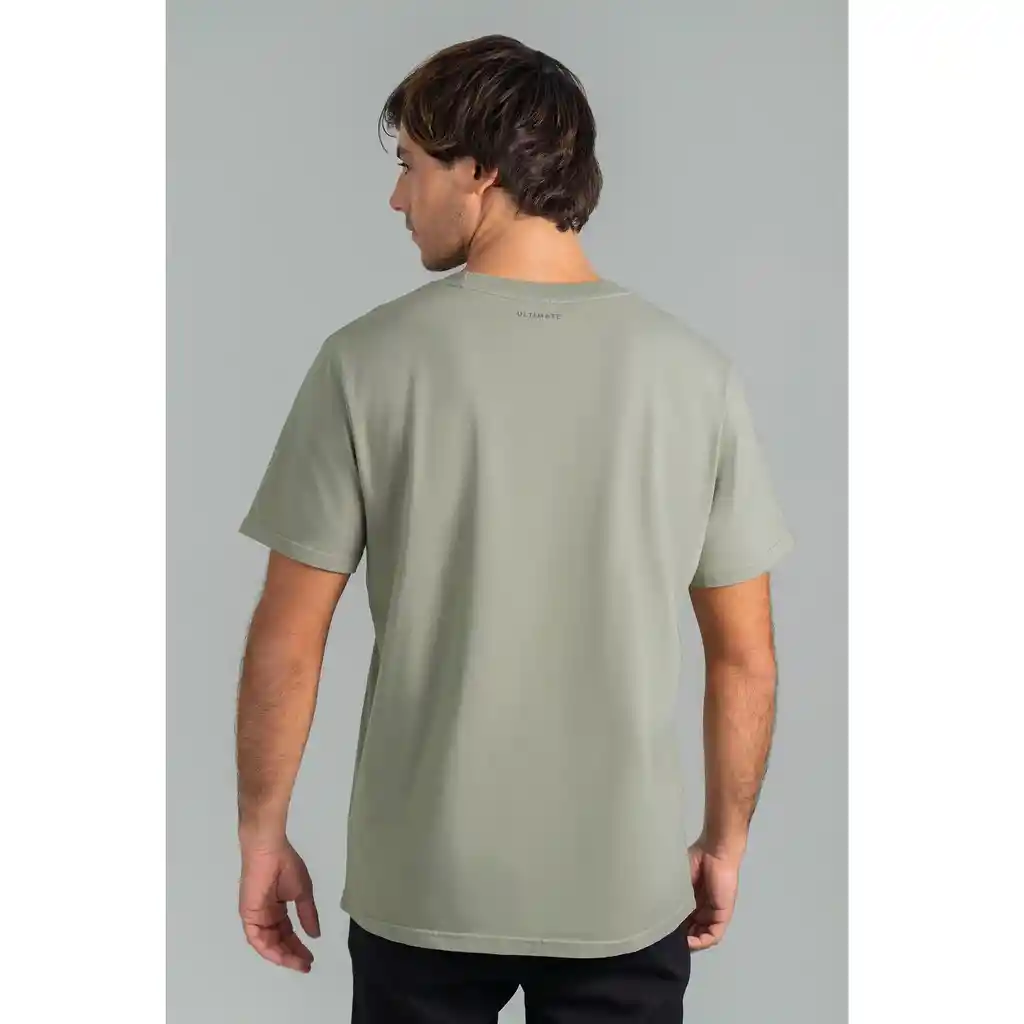 Ultimate Polera Mc Hombre Olive Green - M