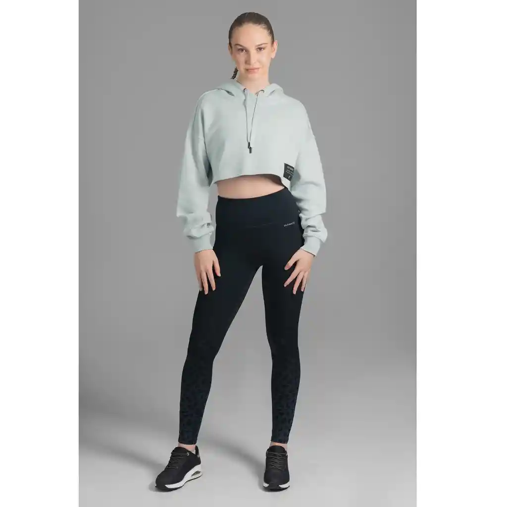 Ultimate Hoodie Crop Mujer Mint - S