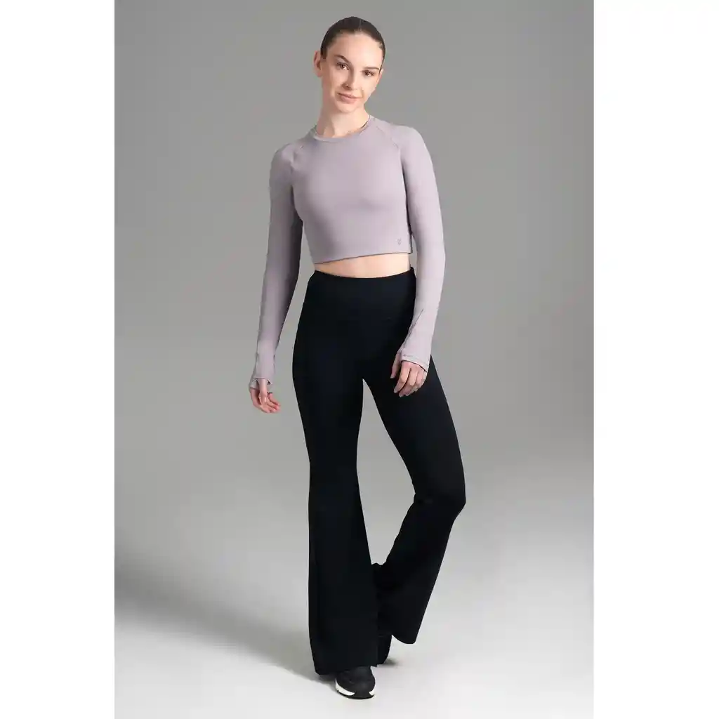 Ultimate Top Ml Sport Mujer Raglan Cool Gray - L