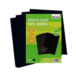 Estuche Papel Calco A4 100 Hjs Negro