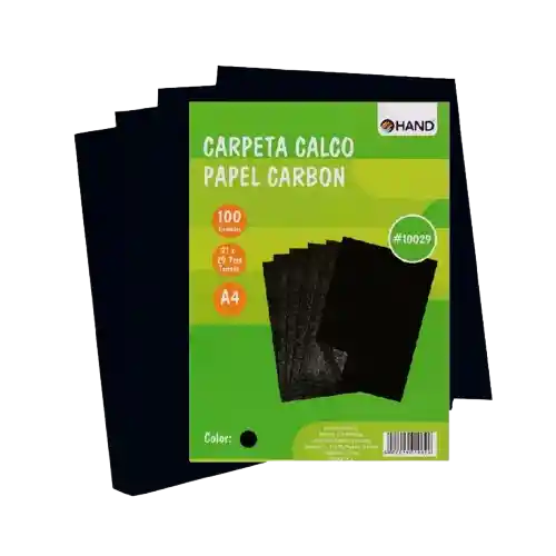 Estuche Papel Calco A4 100 Hjs Negro