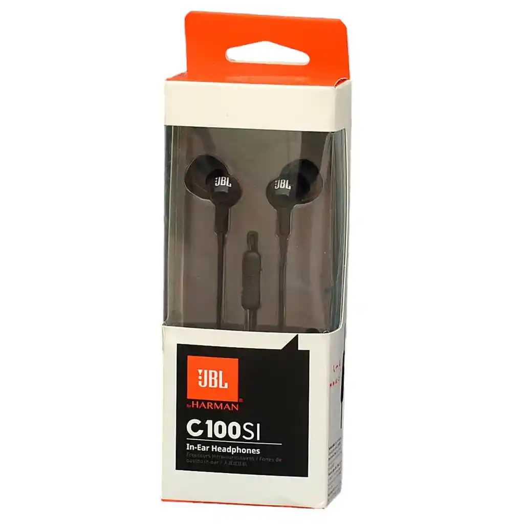 Audífonos In-ear Jbl C100si Jack 3.5 Mm Negro