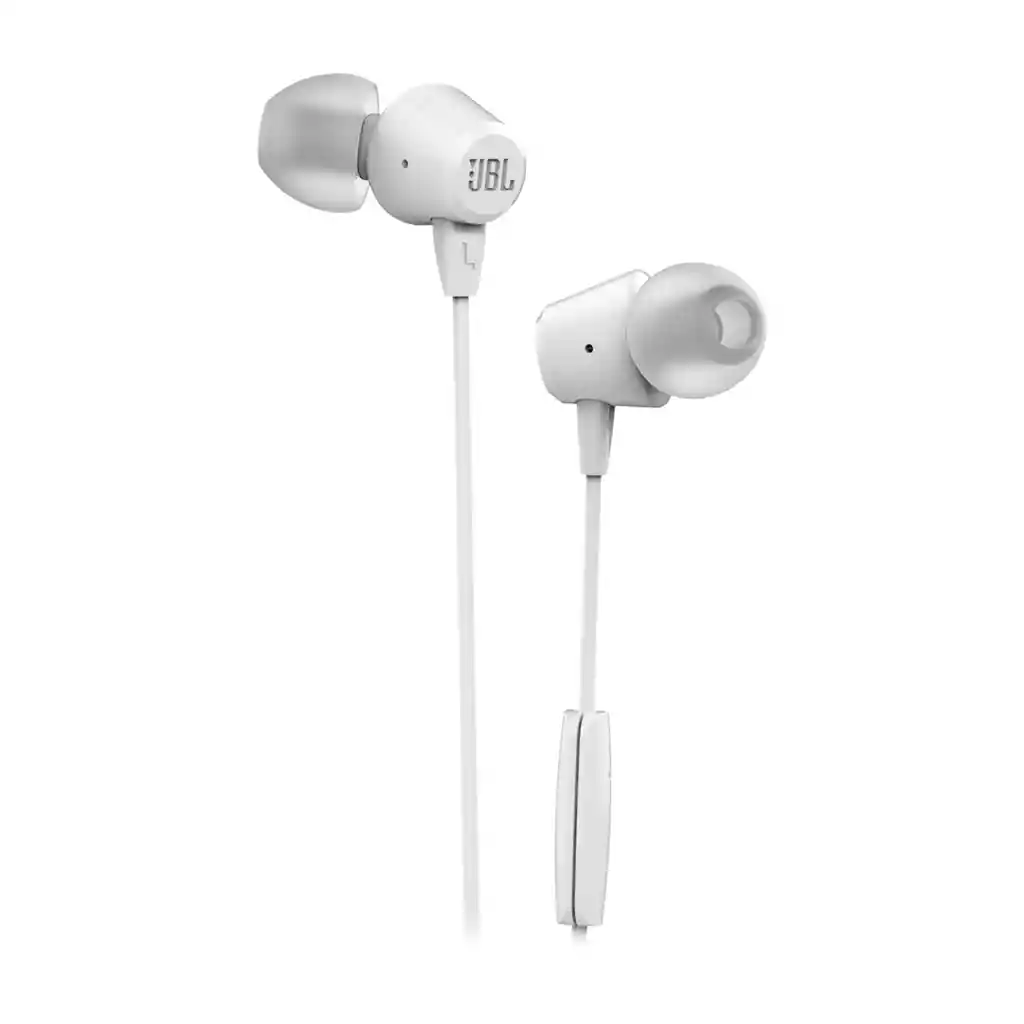 Audífonos In-ear Jbl C50hi 3.5 Mm Blanco