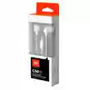 Audífonos In-ear Jbl C50hi 3.5 Mm Blanco