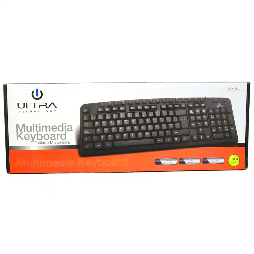 Teclado Usb Ultra Estándar K110u Español