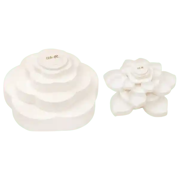 We R Caja Organizadora Flor Bloom Blanca
