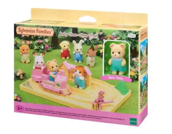 Epoch Sylvanian Families Baby Choo-choo Train Incluye Figura Bear Baby 5320