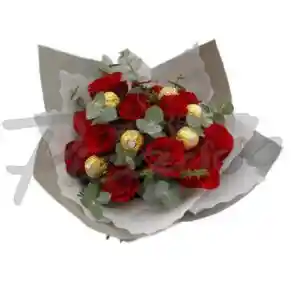 Bouquet Roses Chocolats