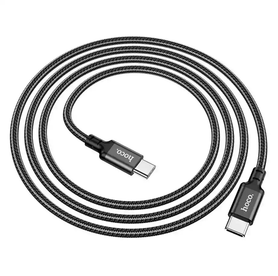 Cable Tipo C A Tipo C Carga Super Rápida - Hoco X14 60w 1m Negro