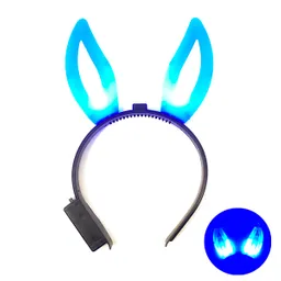 Cintillo Conejo Led Celeste