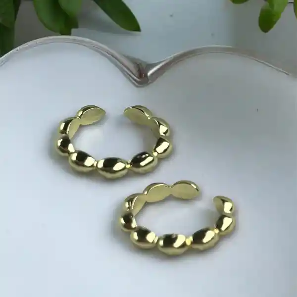 Anillo Perlitas De Oro