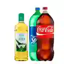 Promo Alto Del Carmen 1l + Coca O Sprite 3 Litros