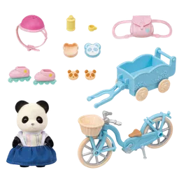 Epoch Sylvanian Families Cycle Skate Set-panda Girl-5652