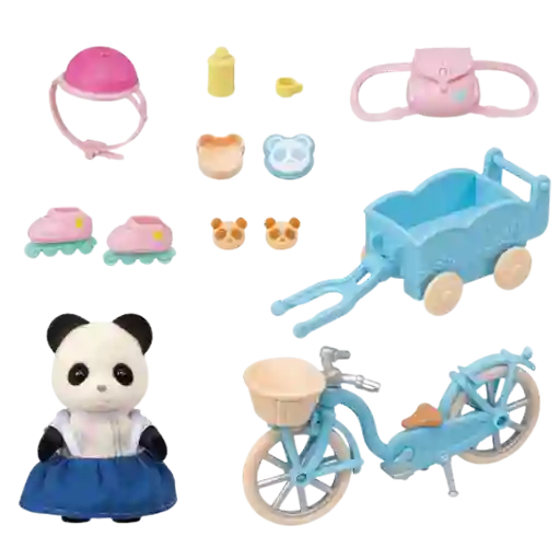 Epoch Sylvanian Families Cycle Skate Set-panda Girl-5652