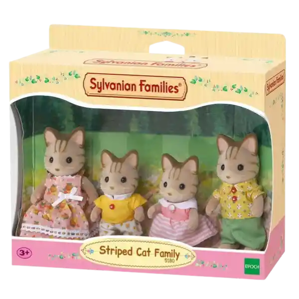 Epoch Sylvanian Families Striped Cat Family 5180