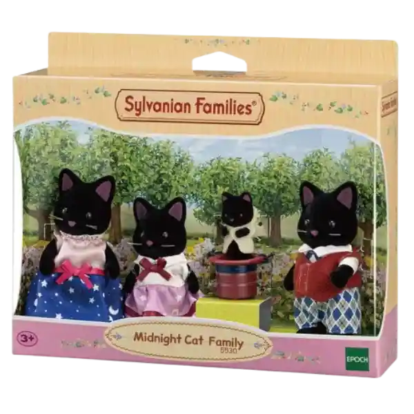 Epoch Sylvanian Families Midnight Cat Family 5530