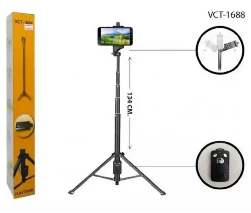 Tripode Para Celular Bluetooth 2 En 1