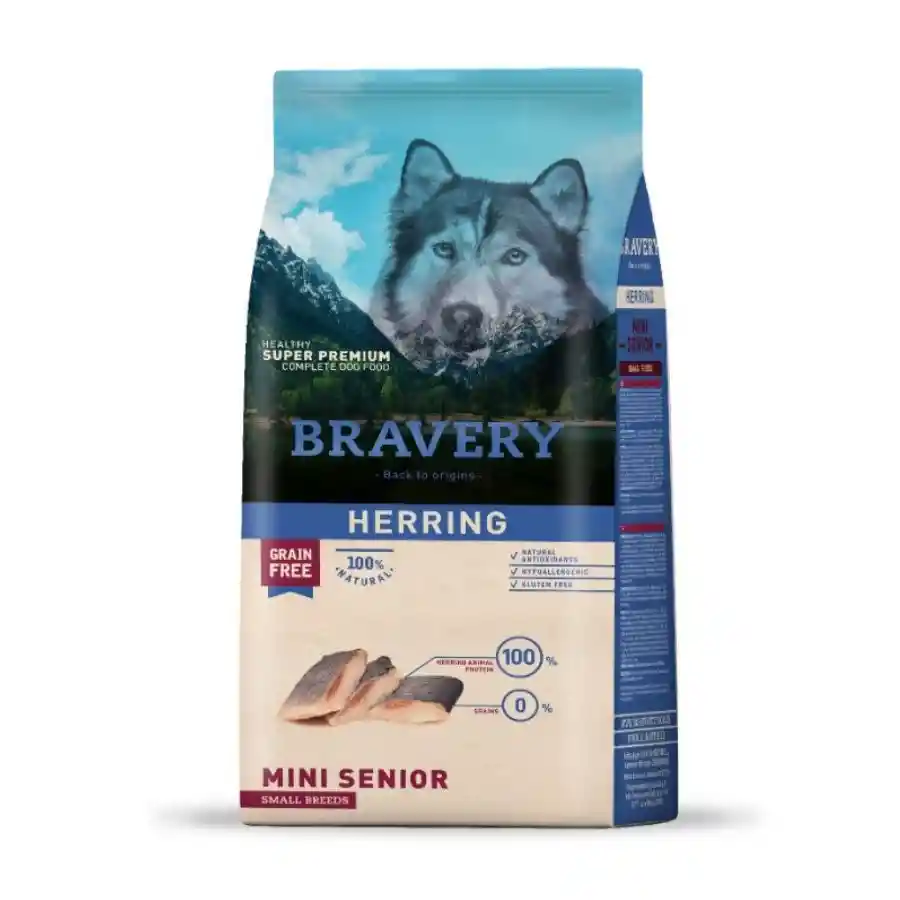 Bravery Herring Mini Senior Small Breeds 2kg