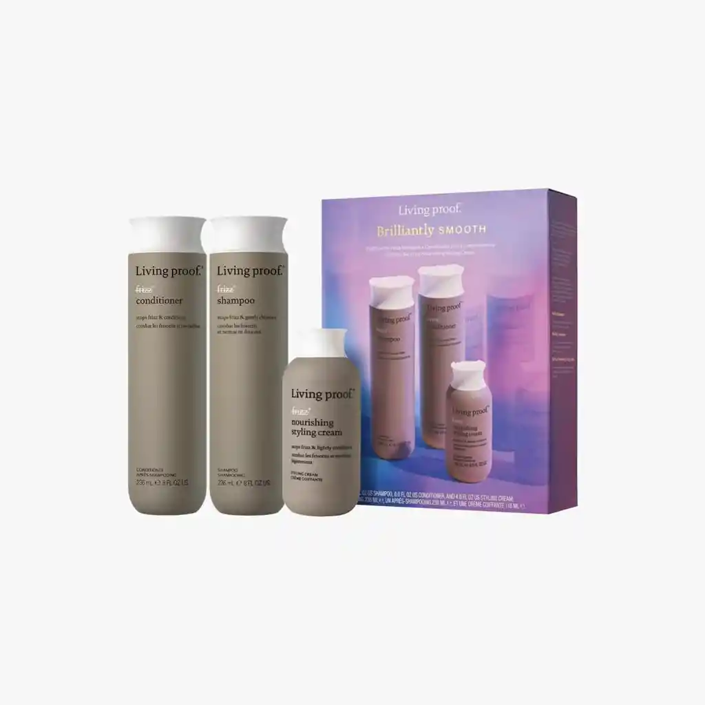 Set No Frizz Brilliantly Smooth - Shampoo, Acondicionador Y Crema De Peinado	