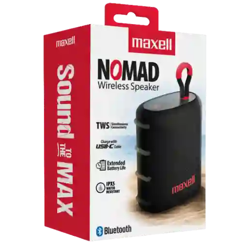 Maxell Parlante Bluetooth Nomad Negro