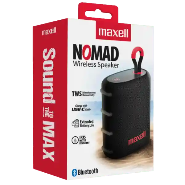 Maxell Parlante Bluetooth Nomad Negro