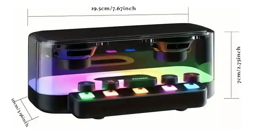 Mini Altavoz Bluetooth Z6 Portátil Radio Fm Wireless Rgb