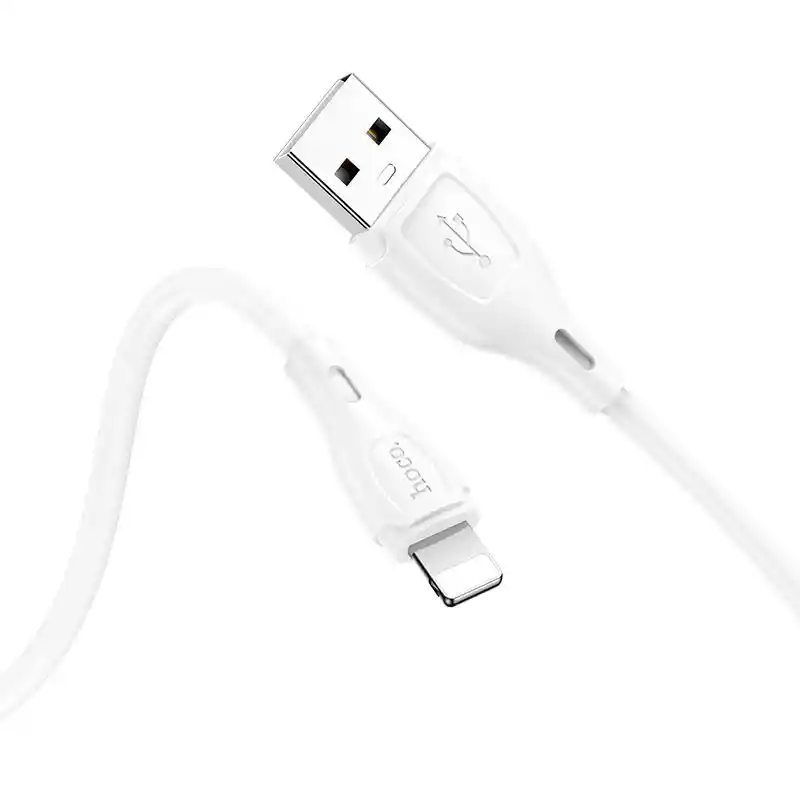 Cable Usb A Lightning Para Iphone 2.4a - Hoco X61 1m Blanco