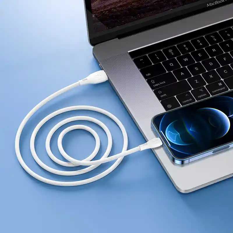 Cable Usb A Lightning Para Iphone 2.4a - Hoco X61 1m Blanco