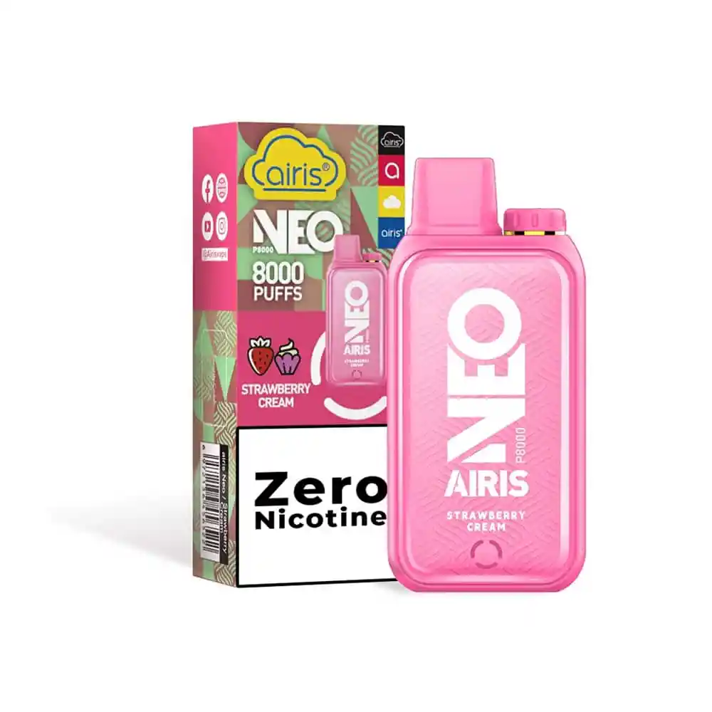 Vaporizador Desechable Airis Neo P8000 Sabor Strawberry Cream 0%