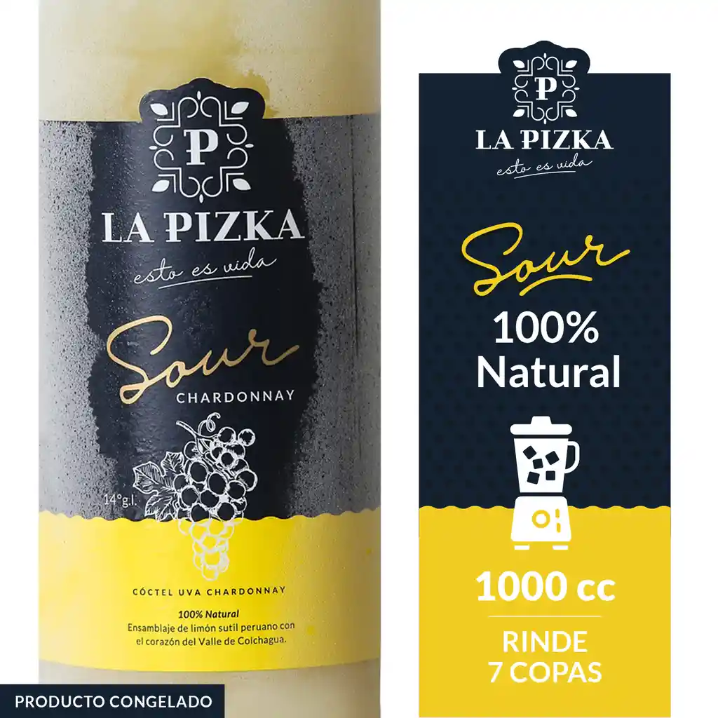 La Pizka Sour Chardonay Litro