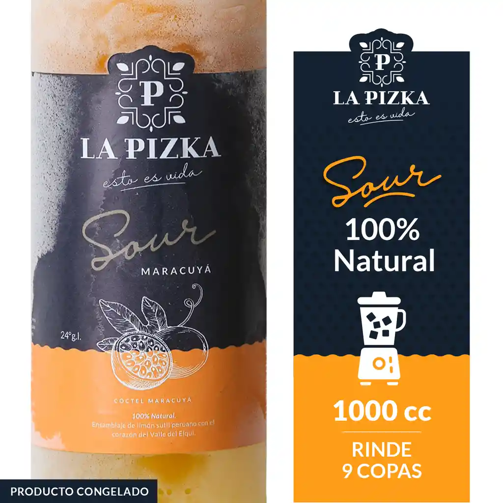 La Pizka Sour Maracuya Litro