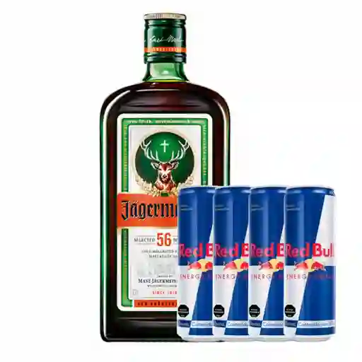 Promo Jagermeister 700cc + 4 Redbull