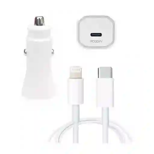 Cargador De Auto Entrada Usb C A Iphone