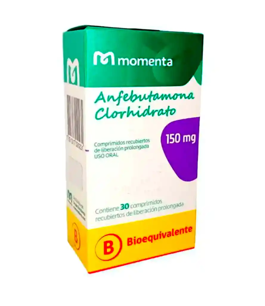 Anfebutamona Clorhidrato 150mg Lp