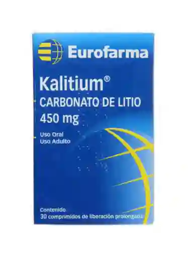 Kalitium Carbonato De Litio 450mg