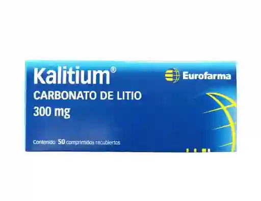 Kalitium Carbonato De Litio 300mg 50 Com