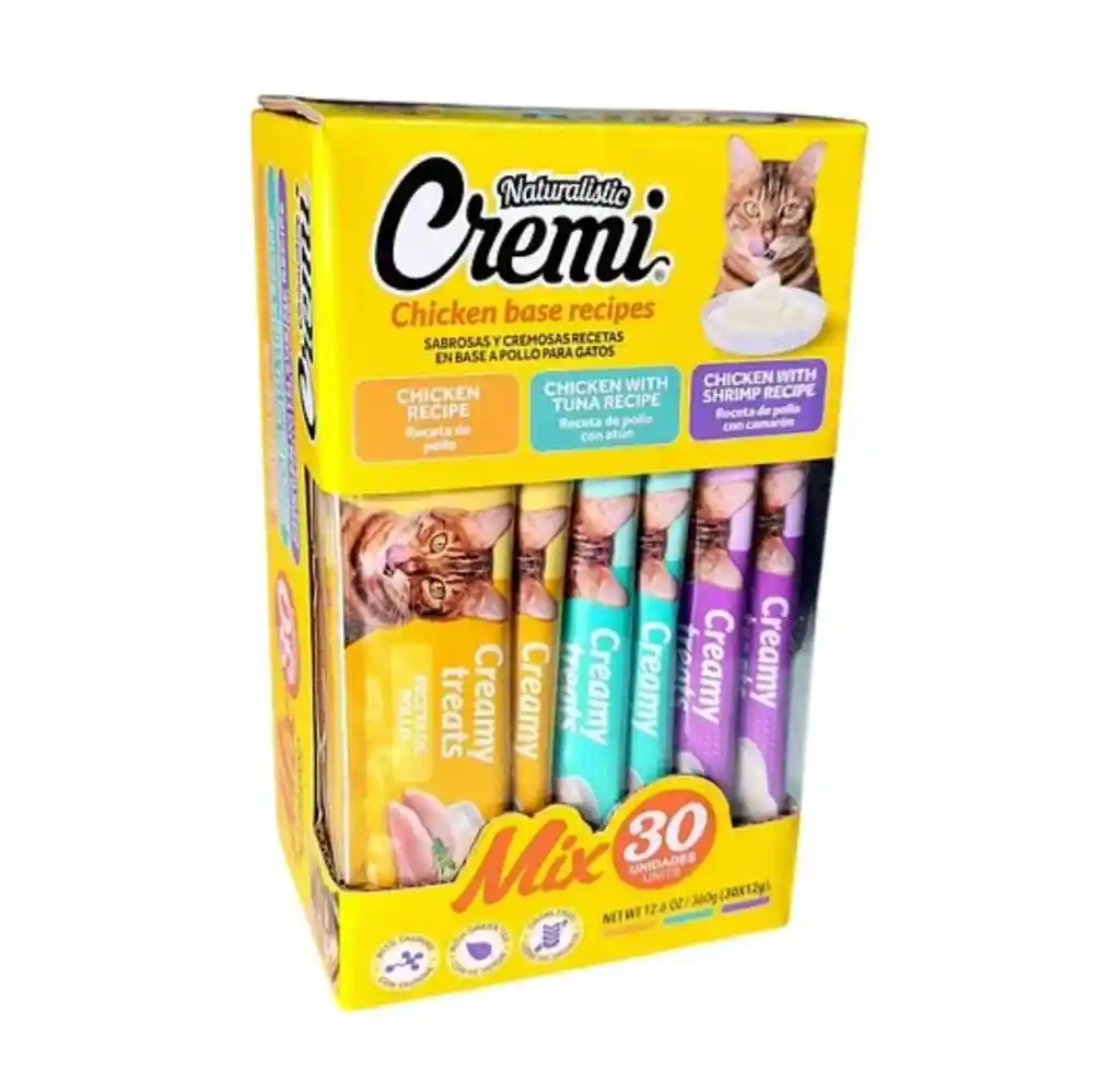 Naturalistic Cremi Sachet 30x12gr Mix Pollo