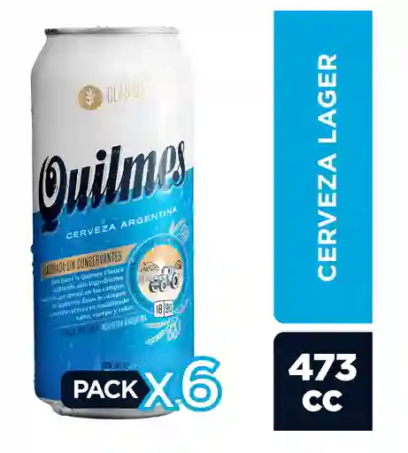 6 Pack Quilmes Lata 470ml