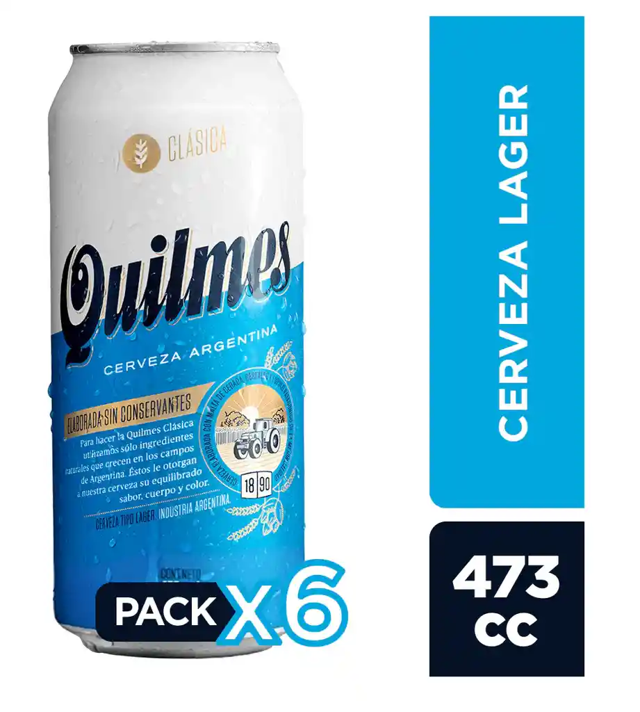 6 Pack Quilmes Lata 470ml