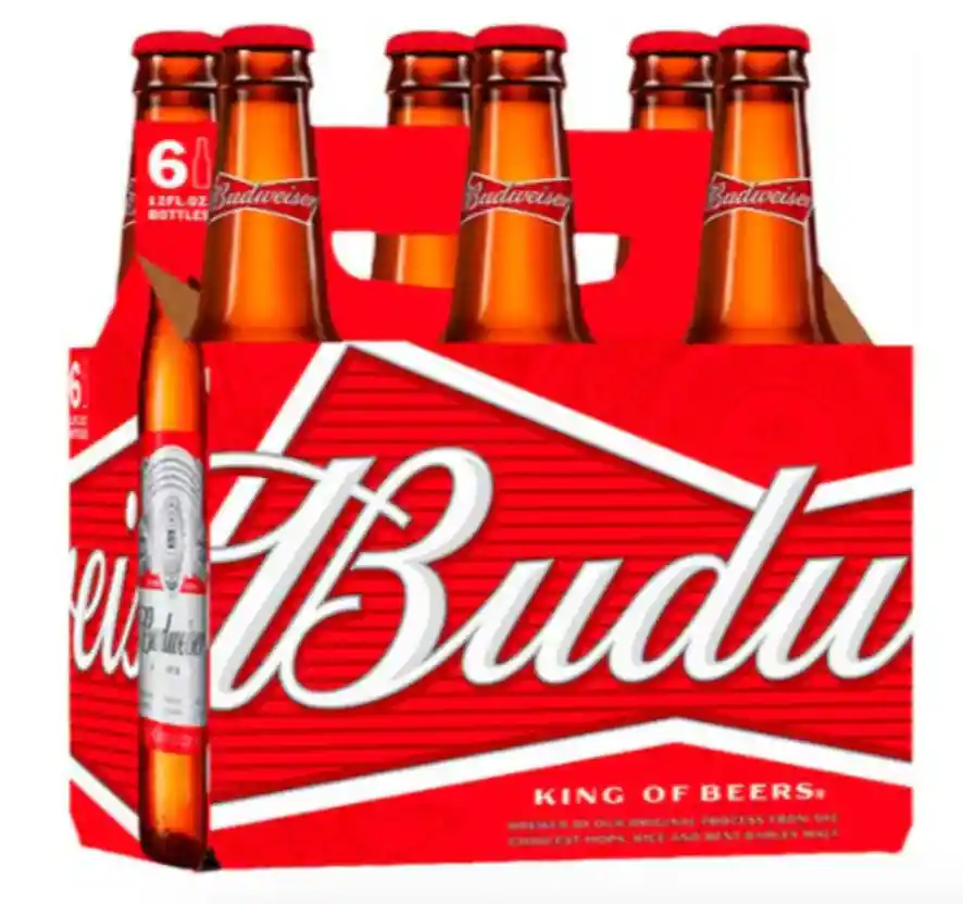 6 Pack Budweiser Botellin
