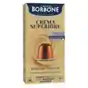 Capsulas Crema Superiore Borbone 10 Unid.	