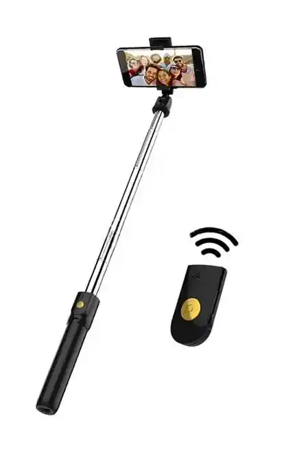 Baston Selfie Trípode Bluetooth Wkx-47 Welkonex