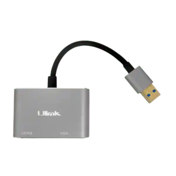 Ulink Adaptador Usb 3.0 Hdmi Y Vga Metálico Ul-ad300hv
