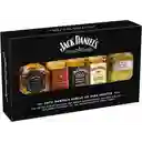 Pack Colección 5 Miniaturas Jack Daniel´s Ideal Para Regalo Caja Premium