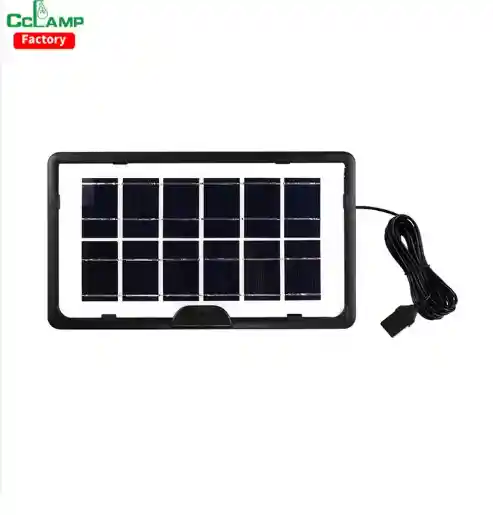 Kit De Iluminacion Panel Solar Portátiles, Con Cables