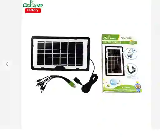 Kit De Iluminacion Panel Solar Portátiles, Con Cables