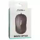 Mouse Óptico Fiddler Fdm217 Alámbrico Negro